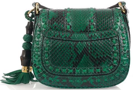 Gucci Python Green Exotic leather ref.27826 - Joli Closet
